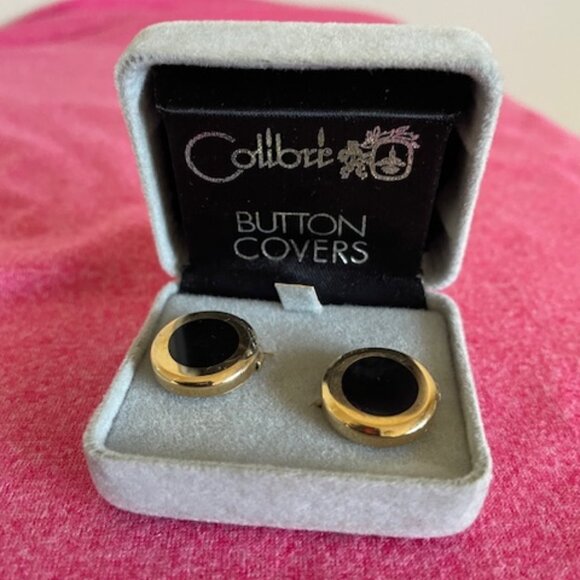 Colibri Gold and Black Button Covers VTG - Picture 4 of 7